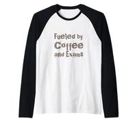 Finals Week Student Life College Humor Coffee Addict Raglan Baseball Tee