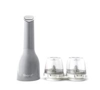 FinaMill Award Winning Battery Operated Pepper Mill & Spice Grinder in One, Adjustable Coarseness, Ceramic Grinding Elements, One Touch Operation with LED Light, Includes 2 Quick-Change PROPlus Pods