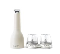 FinaMill Award Winning Battery Operated Pepper Mill & Spice Grinder in One, Adjustable Coarseness, Ceramic Grinding Elements, One Touch Operation with LED Light, Includes 2 Quick-Change PROPlus Pods