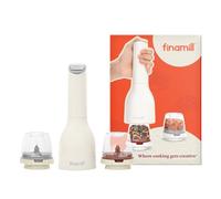 FinaMill’s Award-Winning Battery Operated Salt and Pepper Grinder Set - Adjustable Coarseness, Ceramic Grinding Elements, LED Light, 2 Quick-Change Pods - Perfect for Home Cooking and Gifting