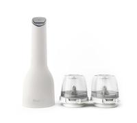 FinaMill USB Rechargeable Pepper Mill & Spice Grinder | Adjustable Coarseness, Ceramic Grinding Elements, One Touch Operation with LED Light | Includes 2 Quick-Change PRO Plus Pods | Soft Cream