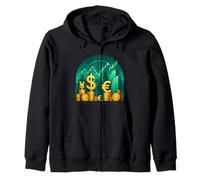 Finance Fusion Hub Market Vision Zip Hoodie