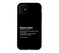 Finance Major Dictionary Definition Economics Student Case for iPhone 11