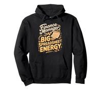 Finance Manager With Big Spreadsheet Energy Accounting Pullover Hoodie