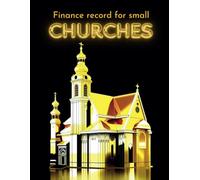 Finance record for small churches: Notebook to record donation trackers, the perfect journal to kep donation history