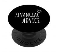 Financial Advice Lover Men Women Money Wealth Budget Invest PopSockets Adhesive PopGrip