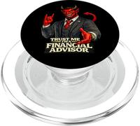 Financial Advisor Devil | Protest Humor No Evil Satan Greed PopSockets PopGrip for MagSafe
