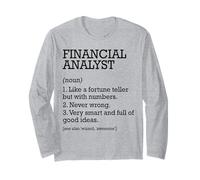 Financial Analyst Job Definition Personalized Funny Long Sleeve T-Shirt