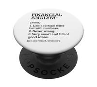Financial Analyst Job Definition Personalized Funny PopSockets Adhesive PopGrip