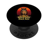 Financial Freedom Crypto Future HODL Retirement Plan Bitcoin PopSockets Adhesive PopGrip