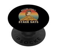 Financial Freedom Crypto Future HODL Retirement Plan Bitcoin PopSockets Adhesive PopGrip
