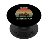 Financial Freedom Crypto Future HODL Retirement Plan Bitcoin PopSockets Adhesive PopGrip