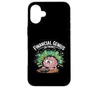 Financial Genius In Theory Funny Brain Case for iPhone 16 Plus