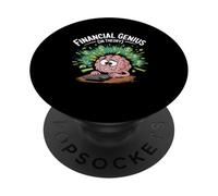 Financial Genius In Theory Funny Brain PopSockets Adhesive PopGrip