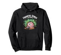 Financial Genius In Theory Funny Brain Pullover Hoodie