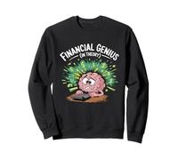 Financial Genius In Theory Funny Brain Sweatshirt