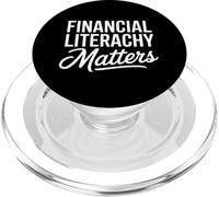 Financial Literacy Matters Funny Saying Women Men PopSockets PopGrip for MagSafe