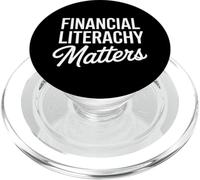 Financial Literacy Matters Funny Saying Women Men PopSockets PopGrip for MagSafe