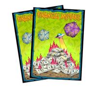 (Financial Mistake) 100% Hand-Drawn 100ct Textured Matte TCG/MTG Card Art Sleeves by Realm Guard