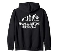 Financial Mistake In Progress Auto Mechanic Evolution Zip Hoodie
