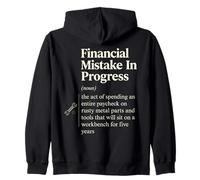 Financial Mistake In Progress Dictionary Meaning Zip Hoodie
