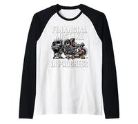 Financial Mistake in Progress Motorbike Lover Funny Mechanic Raglan Baseball Tee
