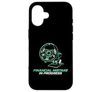 Financial Mistake In Progress Sim Racing Gamer Setup Simmer Case for iPhone 16