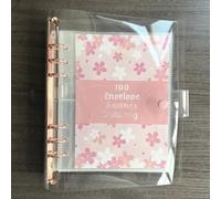 Financial Organization Made Easy Compact Budget Binder Featuring Loose Leaf Design and Multiple Pocket Options for Storage (pink)