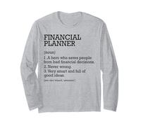 Financial Planner Job Definition Personalized Funny Long Sleeve T-Shirt