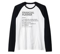 Financial Planner Job Definition Personalized Funny Raglan Baseball Tee