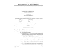 Financial Services and Markets Bill Revised second Marshalled List of amendments to be moved in Grand Committee (House of Lords) HLB 5 II (Rev)