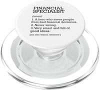 Financial Specialist Job Definition Personalized Funny PopSockets PopGrip for MagSafe