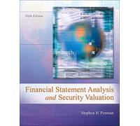 Financial Statement Analysis and Security Valuation – McGraw-Hill Education