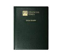 Financial Times 2026 Desk Diary Week-to-View - Green