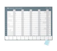 Financial Year 2026-2027 Wall Planner A1 Folded by Clear Mind Concepts® - Large Fiscal Calendar with Monthly Planning Space with 3 Printable Planners