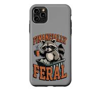 Financially Feral Raccoon Coffee and Cash Retro Case for iPhone 11 Pro Max