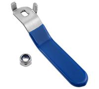 FINBe 1 x Ball Valve Handle DN15 with 1 M8 Nut Water Valve Handle for Replacing Ball Valves in Outside Fittings, 5x8mm, Claw Inner Length 9.5mm (Blue)