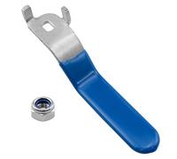 FINBe Ball Valve Handle DN20 with 1 M8 Nut Water Handle for Outdoor Tap Replacement Ball Valve 5 x 8 x 2mm (Blue)