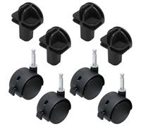 FINBe Cat Cage Rotating Casters Universal Furniture Replacement Casters for Pet Cage Shelves and Cabinets 360° Smooth Rotation Easy Installation 4pcs