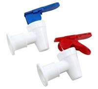 FINBe Replacement Cooler Faucet 1 Blue and 1 Red Water Dispenser Tap Internal Thread Plastic Spigot 2PCS