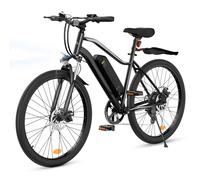 Finbike EB3/M10 Electric Bike Adults, 26" Electric Mountain Bicycle with Removable Battery, 60KM Max Range, 3H Fast Charging, 5 Speed Levels & 7-Speed Derailleur, 150KG Capacity Ebike