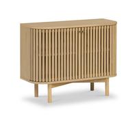 Finch Oak Slatted Small Sideboard By Roseland Furniture