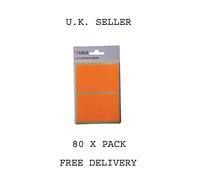 FINCHLEY Blick Fluorescent Labels in Bags 50x80mm 8 Per Bag Orange (Pack of 80) RS010852 PEN FREE
