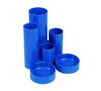 Finchley Q-Connect Desk Tidy Blue (W130 x D130 x H105mm) MPTUBKPBLU+ Free Pen (1)