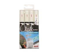 Finchley Uni-Ball UniChalk Chalk Marker Medium White (Pack of 4) 153494342 Pen Free