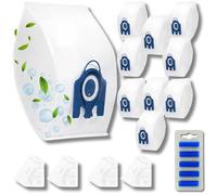 FIND A SPARE 10 Pack 3D Airclean GN Vacuum Cleaner Bags 4 Set Air Filter - for Mie.le Classic C1, Complete C1, C2, C3, S227, S240, S270, S400, S2, S5, S8 Series Canister Cleaner + 5 Blue Fresheners