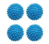 FIND A SPARE 4X Blue Rubber Tumble Dryer Balls New Softer Material Non-Meltable Softer Clothes Fluffy Fewer Wrinkles Good Energy Saving