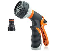 FIND A SPARE Garden Hose Nozzle - 8 Adjustable Spray Patterns, Heavy Duty Water Hose Sprayer for Car Washing, Plant Watering, Pet Bathing & Outdoor Cleaning