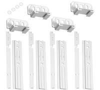 FIND A SPARE Integrated Fridge Freezer Slide Door Mounting & Installation Universal Sliding Bracket Fixing Kit (Pack of 4)