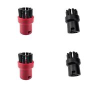 FIND A SPARE Round Bristle Nozzles Cleaning Brushes Pack Of 4 Compatible for Karcher SC1 SC2 SC3 SC4 SC5 Steam Mop Cleaners